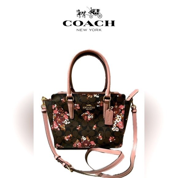 Coach New York Crossbody Sig Medley Bouquet Over Shoulder Handle Purse - Picture 8 of 9